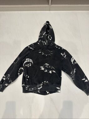 Supreme Black Spiked Graphic Hoodie